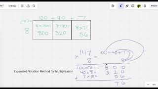 Expanded Notation Method for Multiplication [upl. by Homere749]