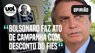 Villa Bolsonaro faz mero ato de campanha eleitoral com desconto do Fies [upl. by Rebel377]