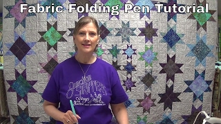 Fabric Folding Pen Tutorial by wwwjunctionfabriccom [upl. by Notnarb713]