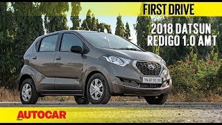 Datsun Redigo 10 AMT  First Drive  Autocar India [upl. by Masuh]