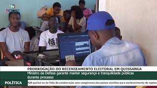 PRORROGAÇÃO DO RECENSEAMENTO ELEITORAL EM QUISSANGA [upl. by Welsh]