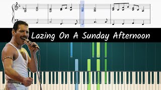 How to play piano part of Lazing On A Sunday Afternoon by Queen [upl. by Mourant]