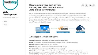 How to setup your own private secure free VPN on the Amazon AWS Cloud in 10 minutes [upl. by Ayrad695]