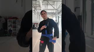 Best way to tie your BJJ belt  bjj jiujitsu [upl. by Jardena860]