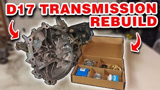 How To Rebuild Honda Civic D17 Transmission  Manual Swap Part 2  Project EM2 [upl. by Ikkiv]