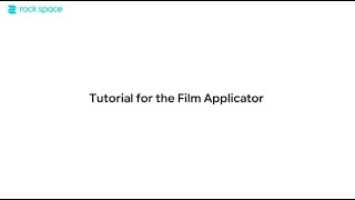 Tutorial for the Film Applicator [upl. by Towland824]