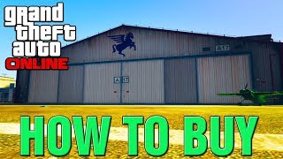 GTA 5 Online DLC  How To Buy New HANGAR amp Start AIR FREIGHT BUSINESS “SMUGGLERS RUN DLC 2017” [upl. by Kalvin]