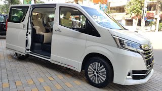 2022 Toyota Granvia Premium 6 Seats White Color  Exterior and Interior Walkaround [upl. by Zarger940]