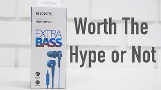 Sony MDR XB55AP Earphones Review  Worth the Hype [upl. by Laenaj]