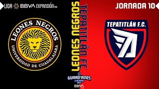 Resumen  Leones Negros 0  1 Tepatitlán FC  Jornada 10  Guard1anes 2021 [upl. by Aynam553]