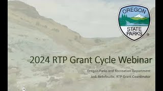 2024 Recreational Trails Program RTP Grant Cycle Webinar [upl. by Ytsrik]