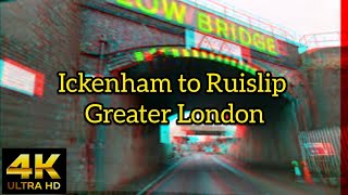 ickenham to Ruislip  Greater London  England  Dashcam Driving [upl. by Nnayrb310]