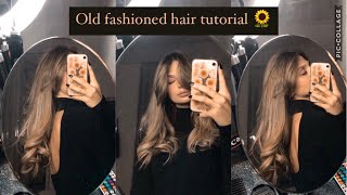 Onde eleganti e morbide con la piastra  Vintage Hair Tutorial  come sistemare frangia a tendina🌻 [upl. by Machutte236]