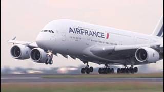 Airbus A380 superjumbo lands at OR Tambo Airport [upl. by Adimra]