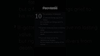 Proverbs 10 bible reading [upl. by Bound932]