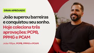 João superou barreiras e conquistou seu sonho Hoje coleciona 3 aprovações PCPB PPMG e PCAM [upl. by Halsted]