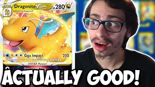 Dont SLEEP On Dragonite VSTAR Better Than Expected OHKO VSTARs Pokemon GO PTCGO [upl. by Farmelo918]