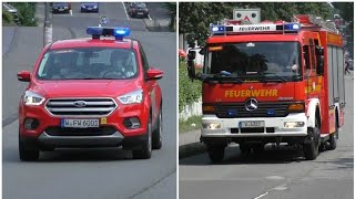 Wachbesetzung KdoW Amtsleiter amp BDienst LZ mit LF FF Dönberg  RTW  Wuppertal FW1 [upl. by Biagi]