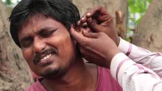 EAR STONES  Roadside Ear cleaner in India [upl. by Osrock]