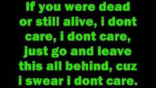 I dont care by Apocalyptica with lyrics [upl. by Lairbag]