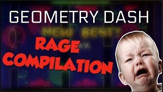 FUNNIEST RAGES IN GEOMETRY DASH 2 razing717 montage [upl. by Eiramannod]