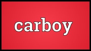 Carboy Meaning [upl. by Intisar]