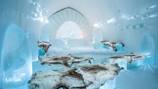 THE AMAZING ICE HOTEL IN SWEDEN Jukkasjärvi [upl. by Imoan]