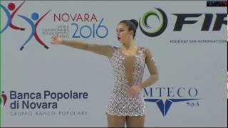 Azul Romagnoli  LP  Mundial  Italia 2016  Patinaje Artístico Pattinaggio Artistic Skating [upl. by Lynea566]