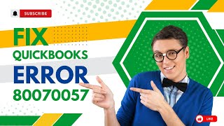 How to Fix QuickBooks Error 80070057  MWJ Consultancy [upl. by Ahseenal800]