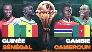 🔴🇬🇳🇸🇳 GUINEE  SENEGAL  🇬🇲🇨🇲 GAMBIE  CAMEROUN  3EME JOURNEE GROUPE C CAN 2024  CAN 2024  CAN [upl. by Haroldson373]