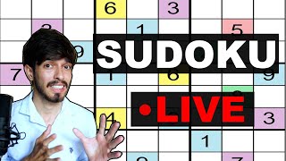 Live Sudoku with me   Sharpen your brain [upl. by Aihsi687]