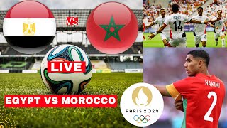 Egypt vs Morocco Live Stream Olympics Games Bronze Medal Football Match Score Highlights Vivo Direct [upl. by Modnar]