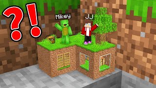 JJ and Mikey found TINY CHUNK in Minecraft Maizen [upl. by Ahsrop364]