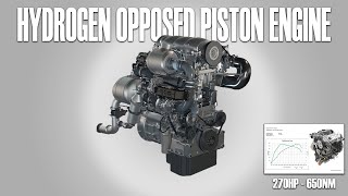 This Opposed Piston Engine Runs on Hydrogen [upl. by Soma257]