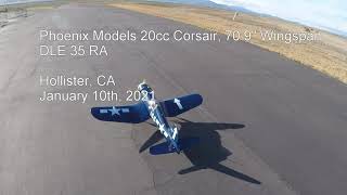 Phoenix Models 20cc Corsair Ripping Around w DLE 35RA [upl. by Ahc]