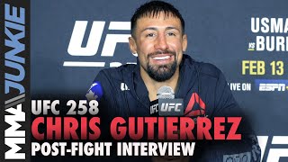 Chris Gutierrez Custody battles formed bond with Andre Ewell  UFC 258 postfight [upl. by Renruojos5]