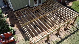 Building an Awesome Covered Deck  Part 1 Footings amp Framing [upl. by Constant]