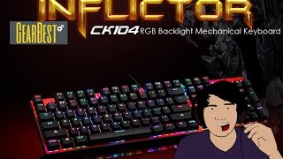 UNBOXING Teclado Mecanico Motorspeed CK104 de GearBest [upl. by Araiek723]