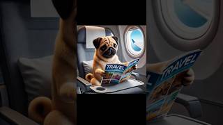 Pugs flying in an airplane [upl. by Ornas]