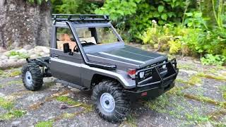 RC Scale Landcruiser FJ 75 Overland 4x4 killerbody Mercury Offroad First Testdrive 3d [upl. by Etnaed]