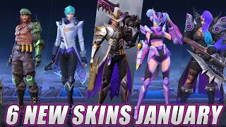 6 NEW SKINS PIXEL BLAST SHADOW OMEN COSMO GUARD BASS CRAZE SPECIAL FORCE DEATH BLOW  MLBB [upl. by Rola]