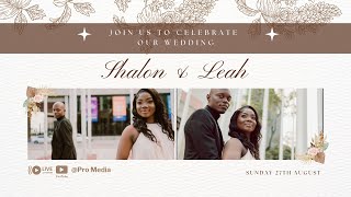 Shalon  Leah Wedding Ceremony [upl. by Cassi]