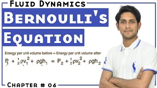 Bernoullis Equation Class 11 Physics  Fluid Mechanics [upl. by Maxma]