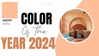 COLOR OF THE YEAR 2024 BY PANTONE pantonecolor coloroftheyear 2024trends peachfuzz [upl. by Neelyam767]