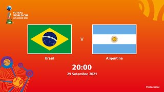 Brasil v Argentina  Copa do Mundo FIFA de Futsal de 2021  Partida completa [upl. by Ahras]