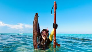 FIRST TIME niya mag SPEARFISHING ITO NAHULI NIYA  Geo Ong [upl. by Okoyk292]