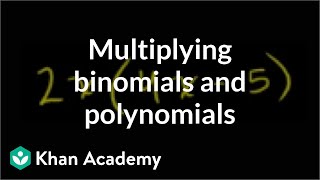 Multiplying binomials and polynomials  Algebra Basics  Khan Academy [upl. by Ynohtnanhoj]