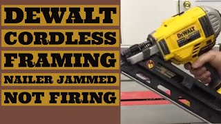 Dewalt Framing Nailer Jammed Wont Fire Cordless 20V DCN692B [upl. by Nitaf]