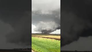 Person is filming a massive tornado SW of Harlan IA [upl. by Doretta]