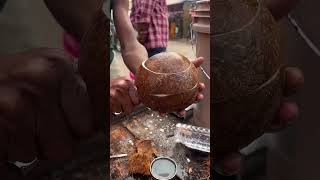 Most Unique amp Amazing Style of Coconut Peeling by HardworkingMan trending streetfood virals food [upl. by Nojad]